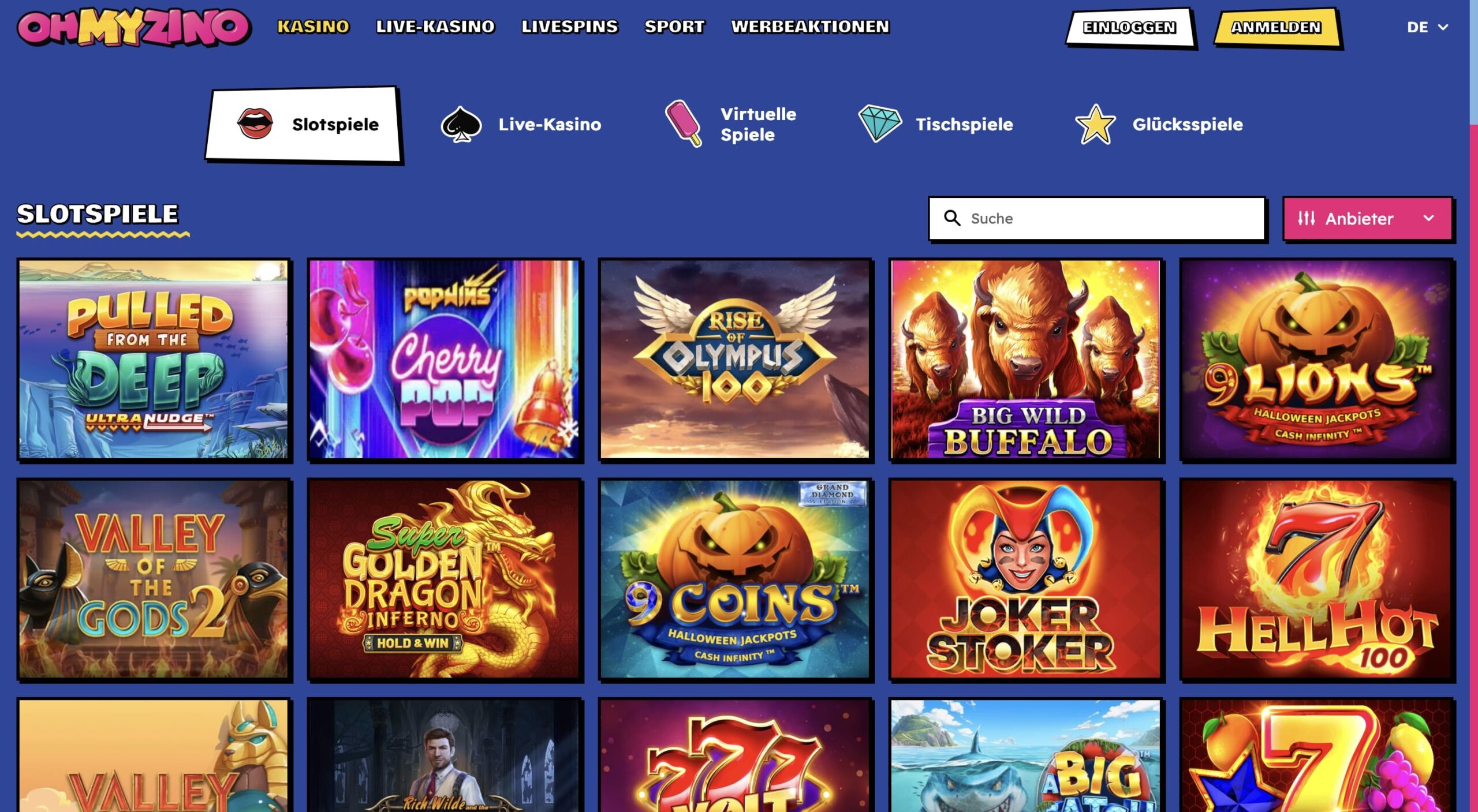 Ohmyzino Spiele