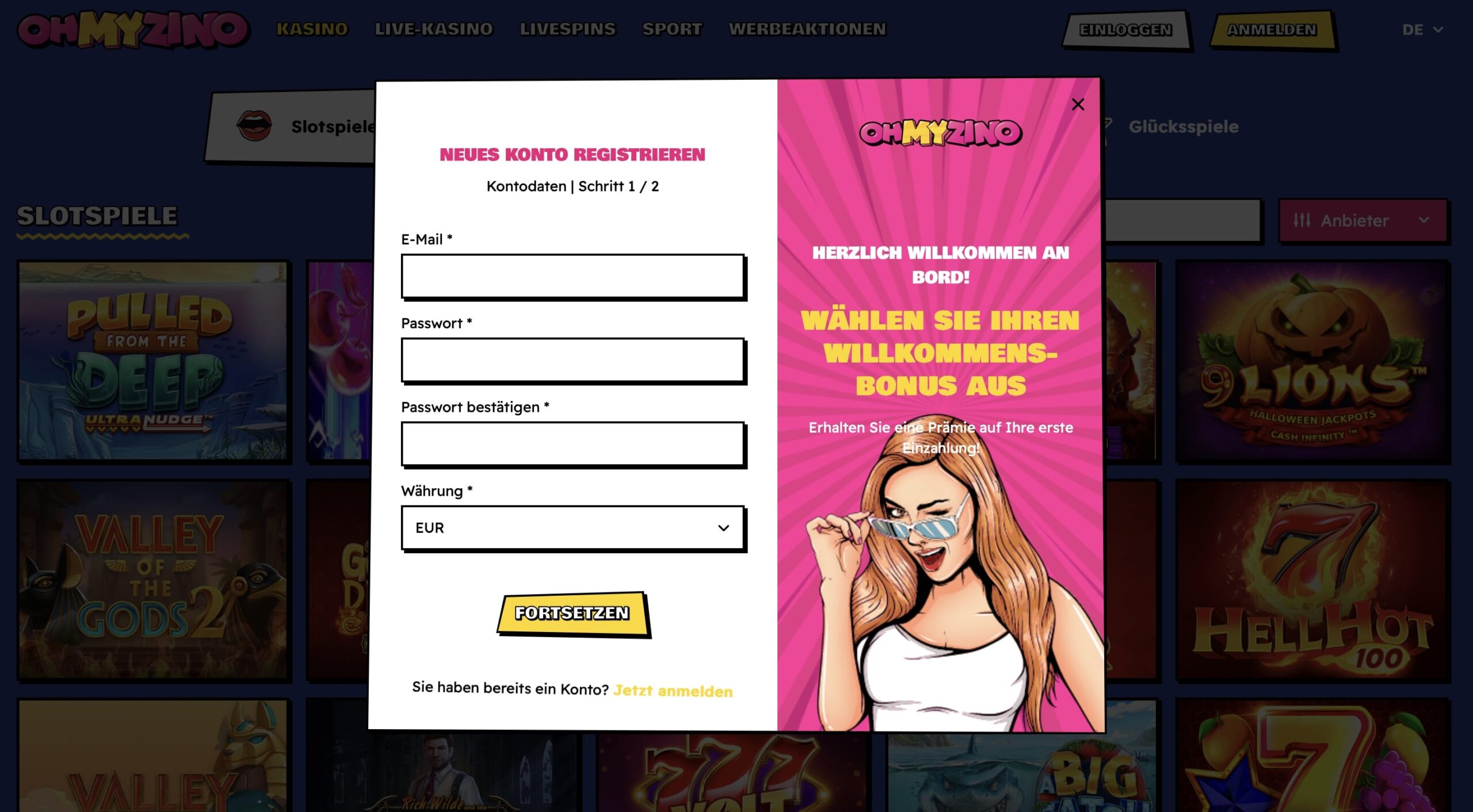 Ohmyzino casino