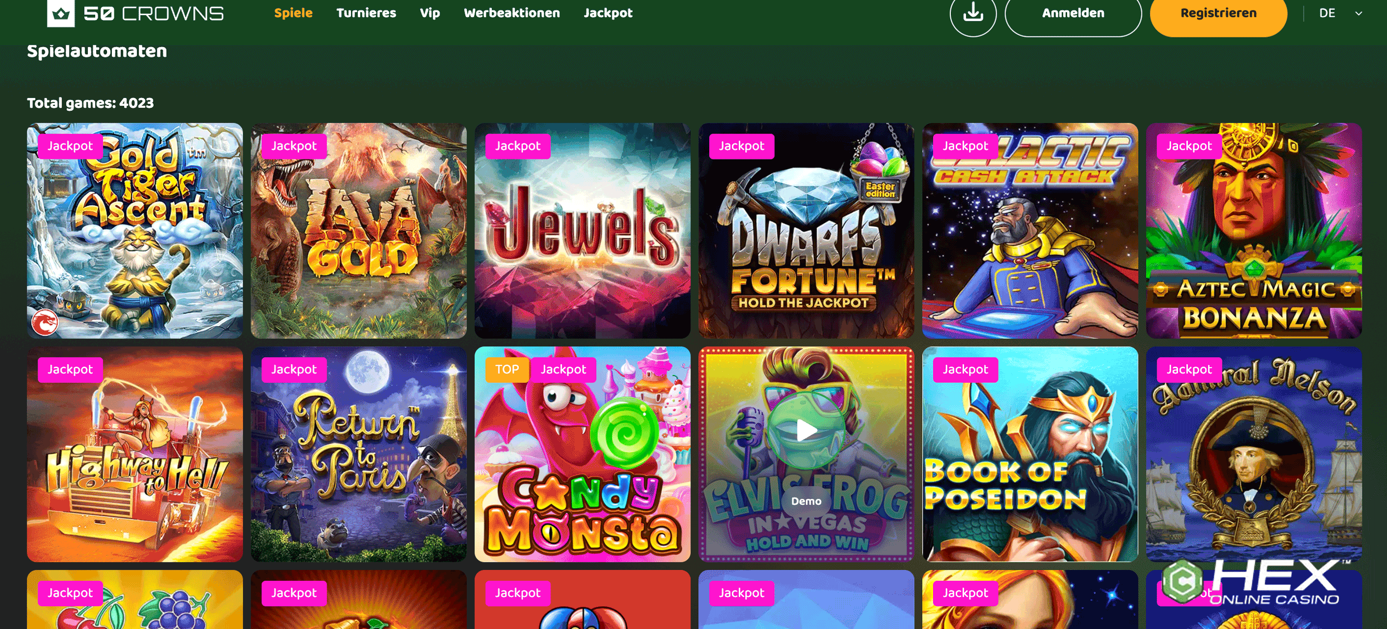 50Crowns casino spiele