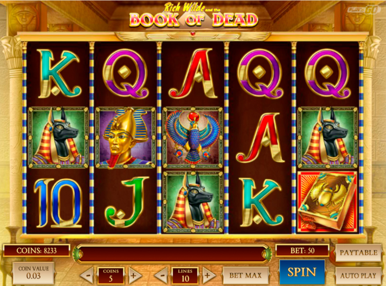 Book of Dead Symbole