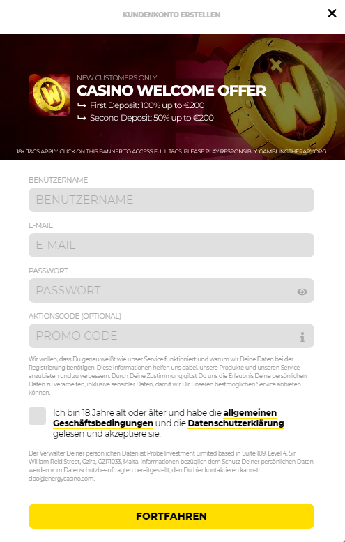 Energy . BenutzernameE MailPasswort