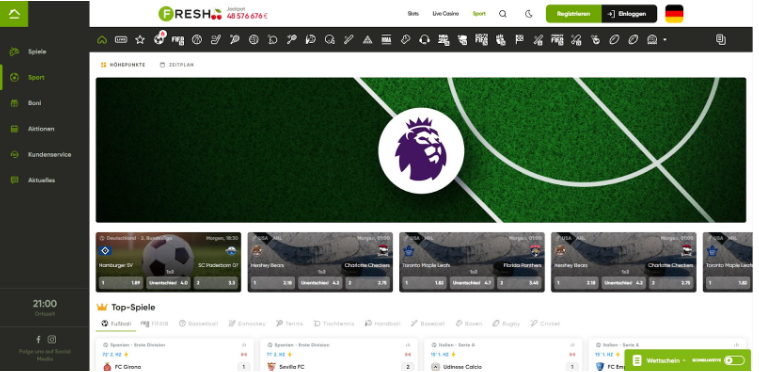 Fresh Casino Sportwetten