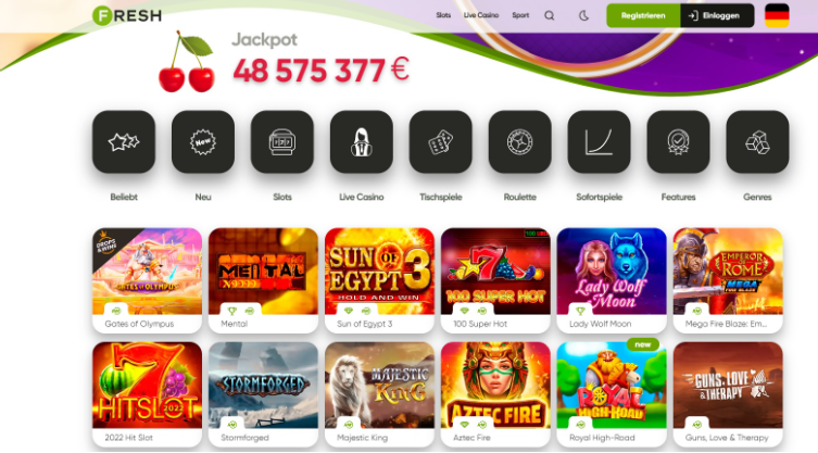 Fresh Casino Spiele