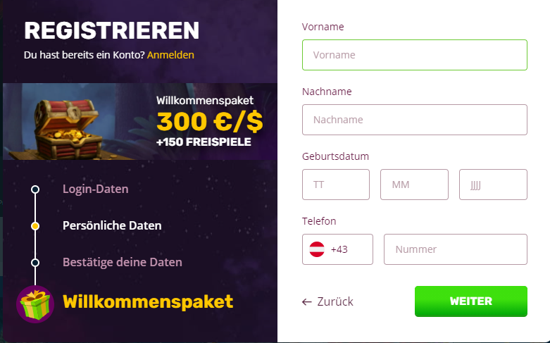Playamo Persoenlich Daten