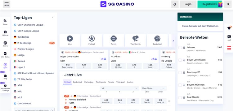 SG Casino   Sportwetten
