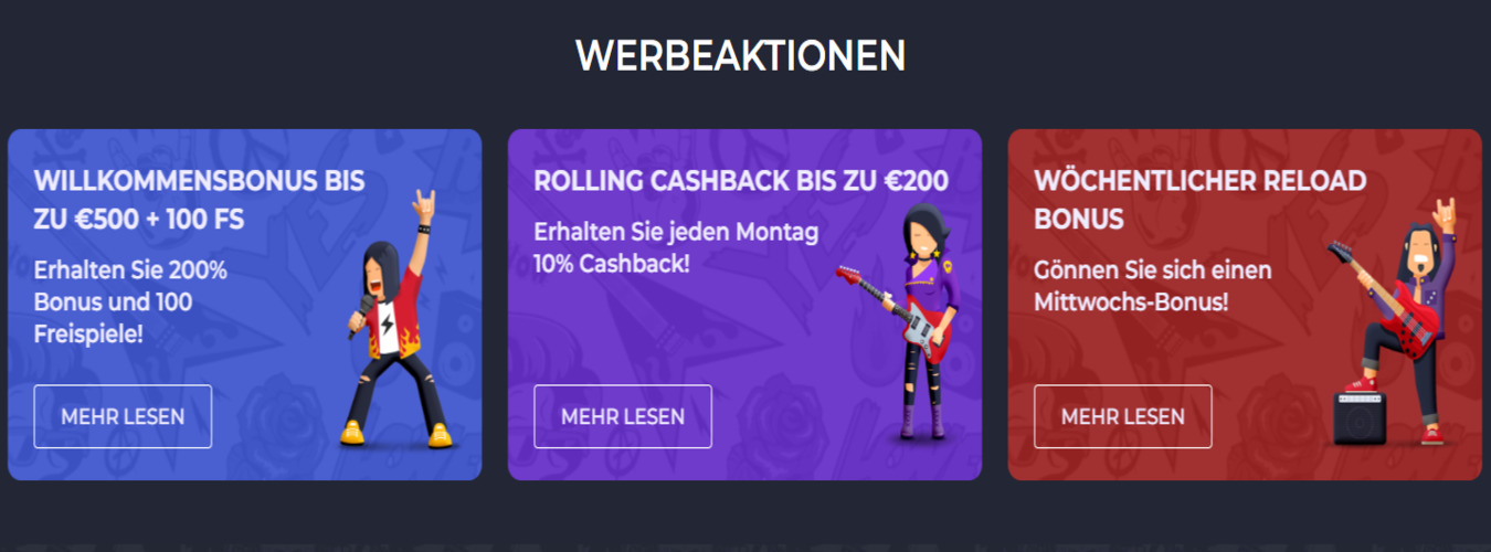 Rolling Slots Werbeaktionen