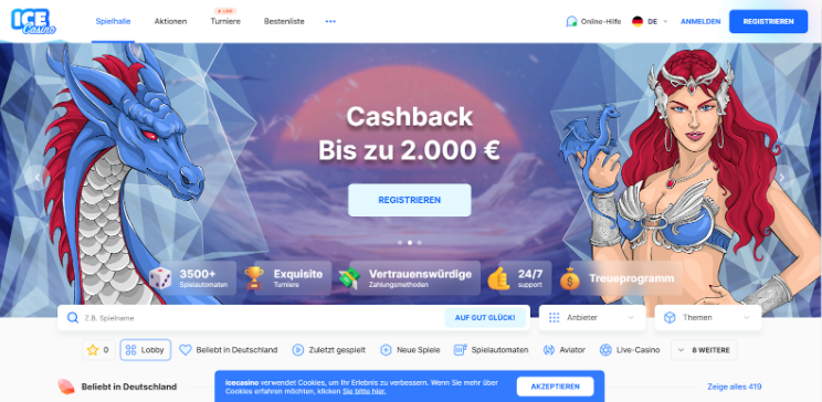 ice casino cashback