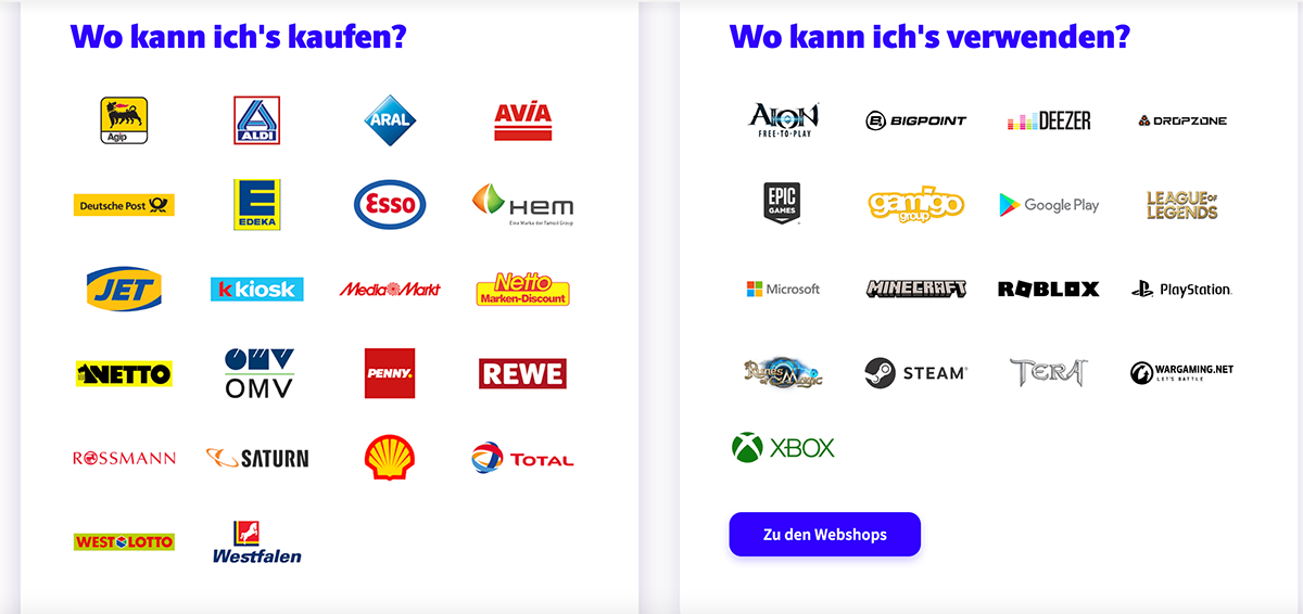 kaufen verwenden