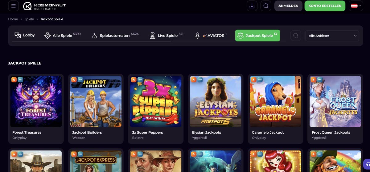 kosmonaut casino spiele