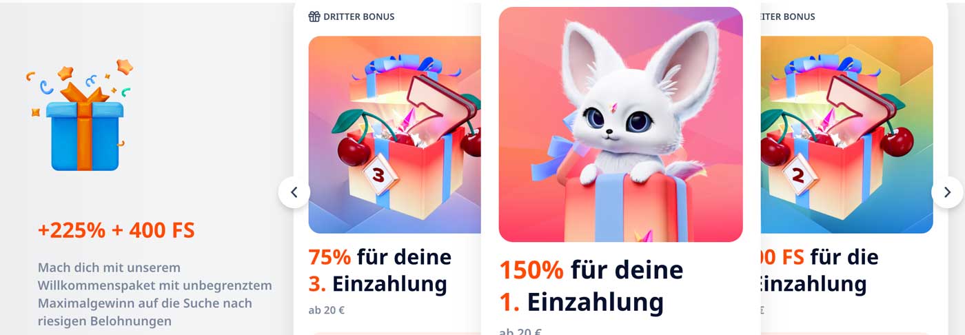 Monro casino Willkommenspakets