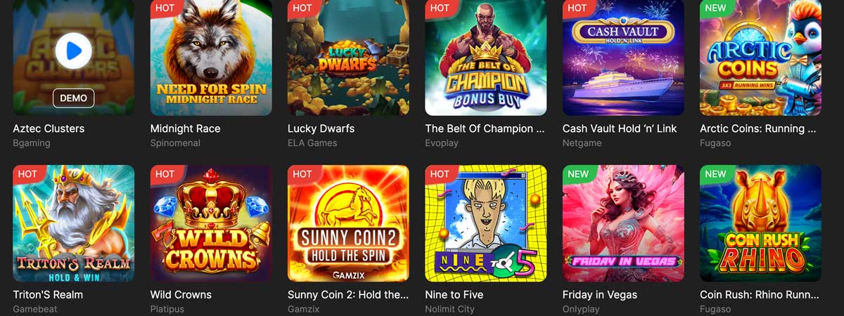 Need for Spin Casino Spielautomaten