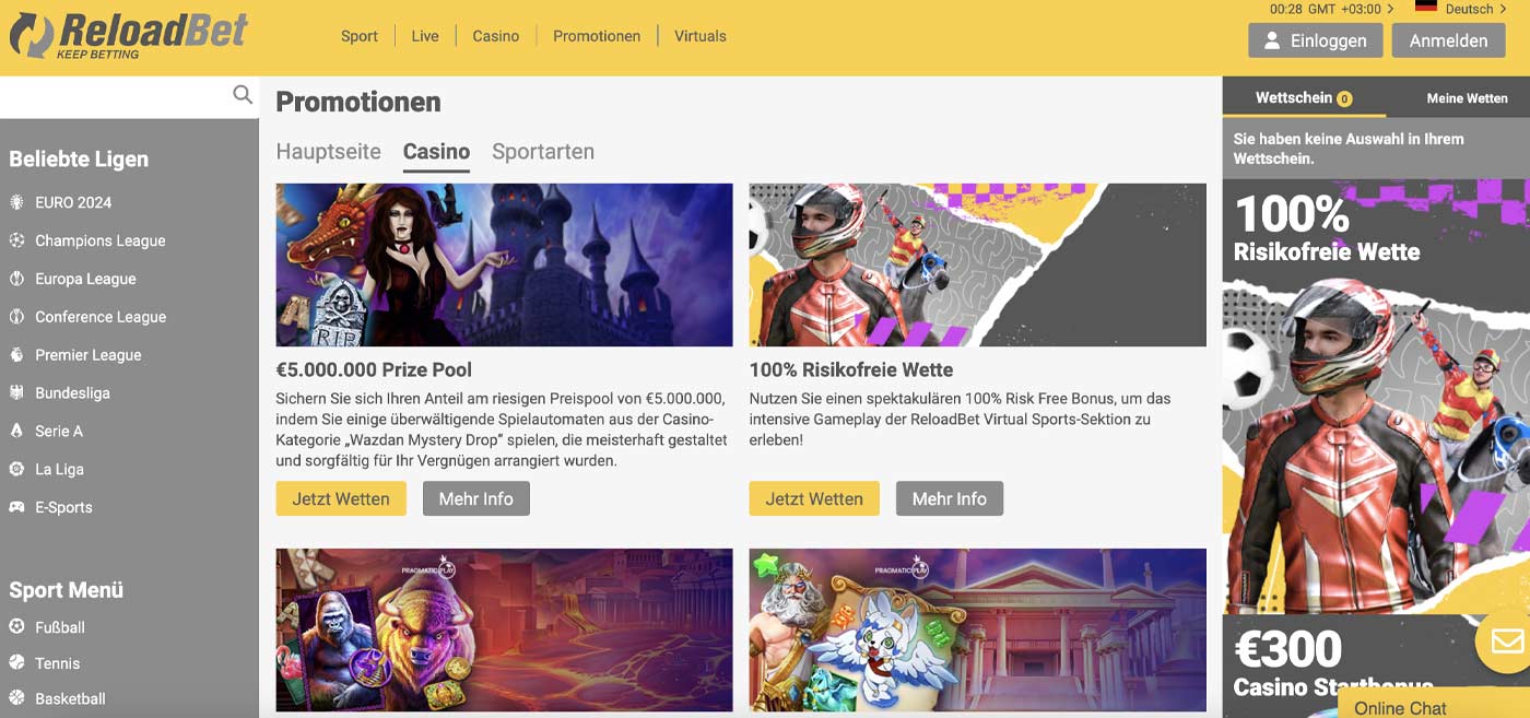 reloadbet bonus