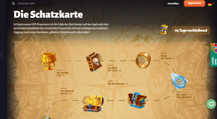 slothunter schatzkarte