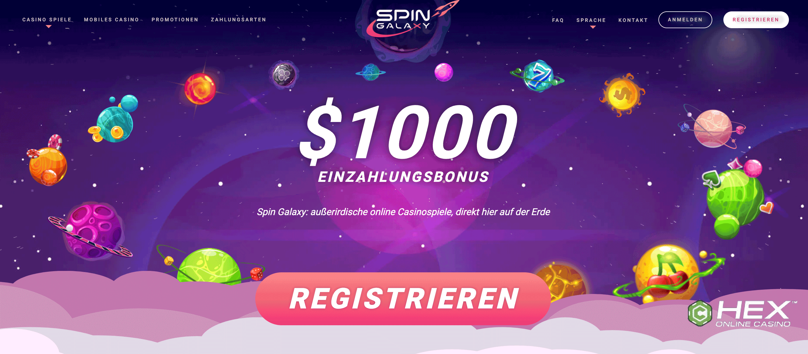 Spin Galaxy Casino Bonus