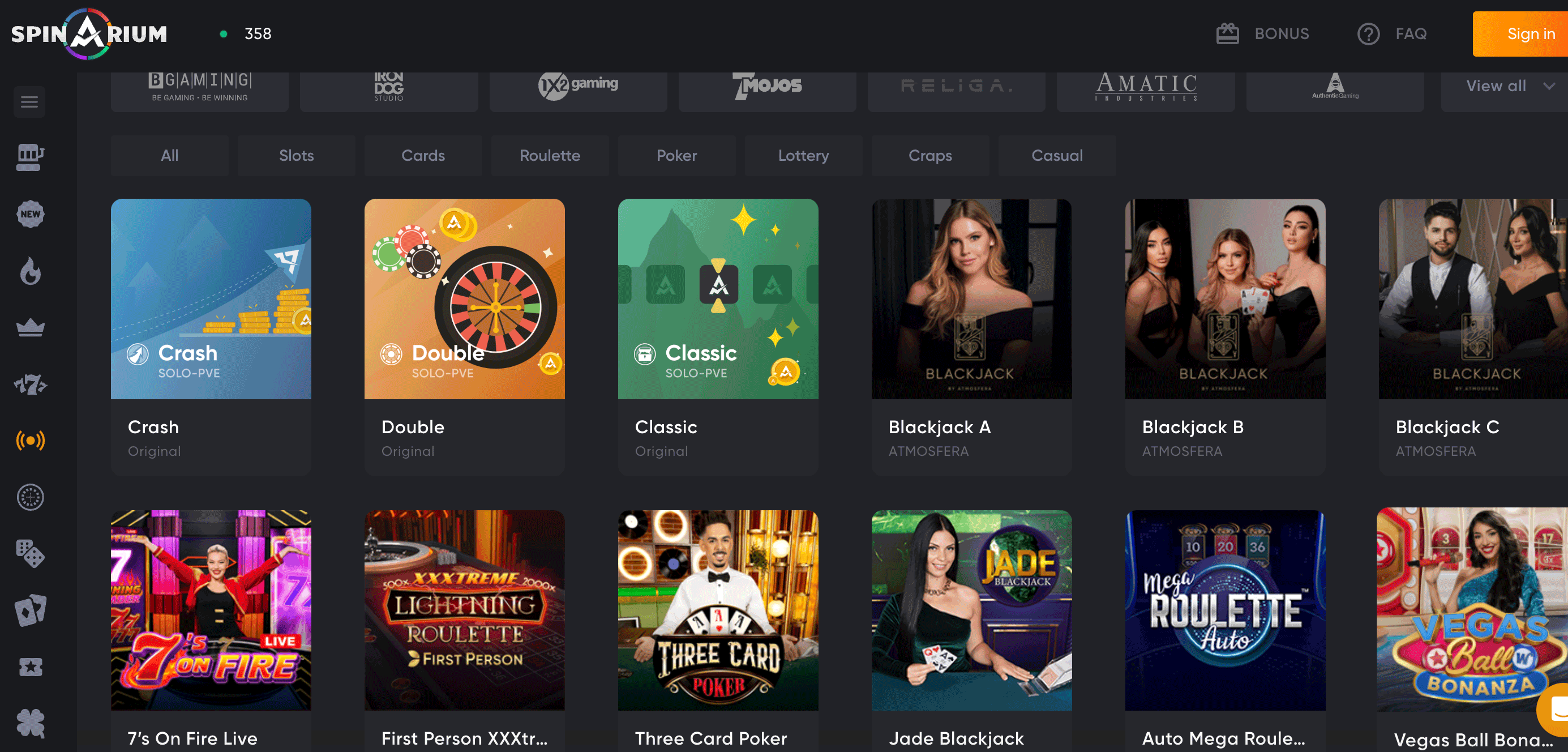 spinarium casino