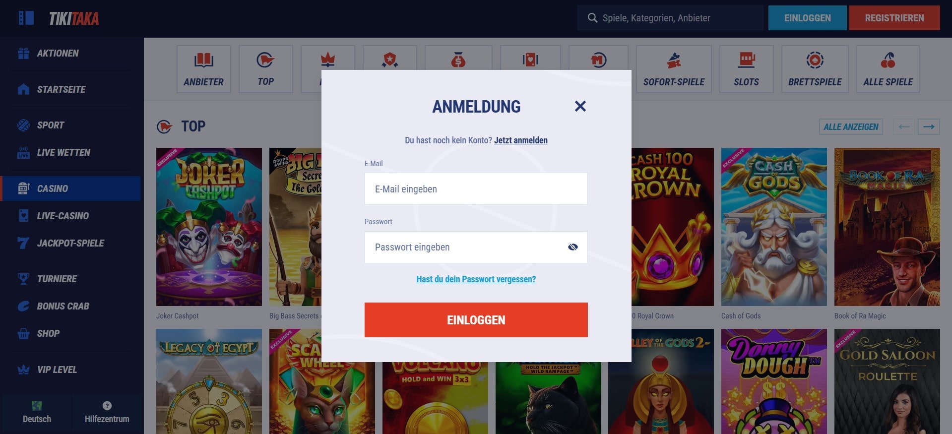TikiTaka Login