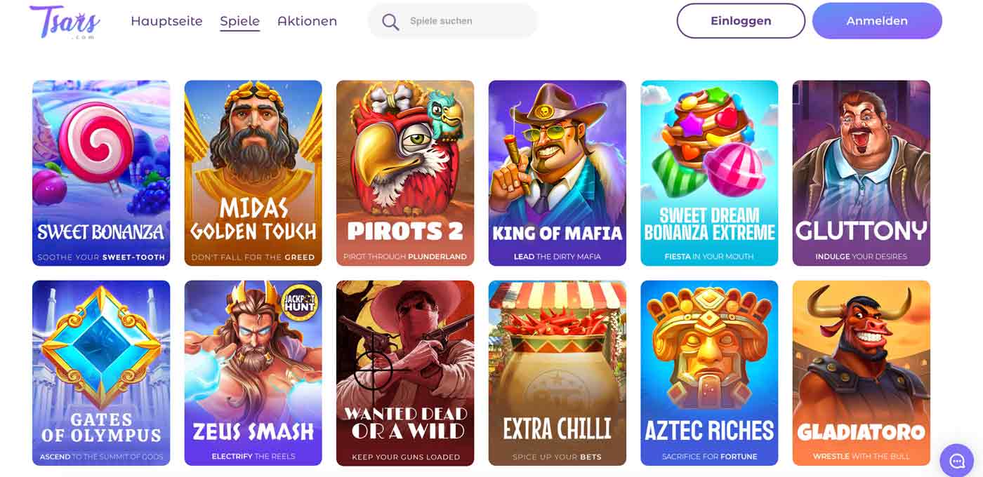 Tsars Casino spiele