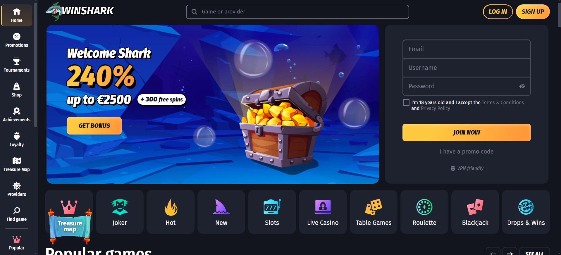 Winshark Casino